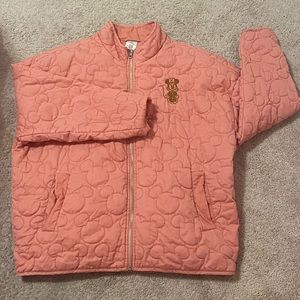 Minnie Mouse Disney Parks Quilted Pattern Jacket Peach Size 2XL